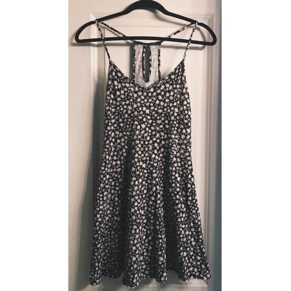 Daisy Floral Print Skater Dress